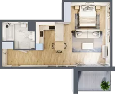 1 pokój, mieszkanie 40,73 m², piętro 1, oferta nr A.065, Żabiniec Vita, Kraków, Krowodrza, ul. Żabiniec 56