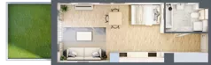 1 pokój, mieszkanie 33,31 m², parter, oferta nr A.060, Żabiniec Vita, Kraków, Krowodrza, ul. Żabiniec 56