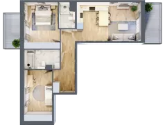 3 pokoje, mieszkanie 69,30 m², piętro 1, oferta nr A.010, Żabiniec Vita, Kraków, Krowodrza, ul. Żabiniec 56