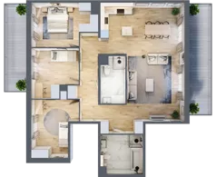 4 pokoje, mieszkanie 110,12 m², piętro 4, oferta nr A.046, Żabiniec Vita, Kraków, Krowodrza, ul. Żabiniec 56