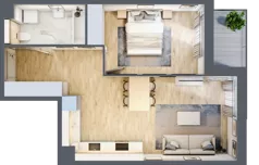2 pokoje, mieszkanie 46,79 m², piętro 1, oferta nr A.002, Żabiniec Vita, Kraków, Krowodrza, ul. Żabiniec 56