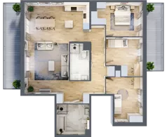 4 pokoje, mieszkanie 110,17 m², piętro 4, oferta nr A.108, Żabiniec Vita, Kraków, Krowodrza, ul. Żabiniec 56