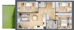 4 pokoje, mieszkanie 68,09 m², parter, oferta nr E2/E/02, Orawska Vita III, Wrocław, Ołtaszyn, Krzyki, ul. Orawska
