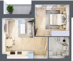 2 pokoje, mieszkanie 38,27 m², parter, oferta nr F1/C/03, Orawska Vita III, Wrocław, Ołtaszyn, Krzyki, ul. Orawska