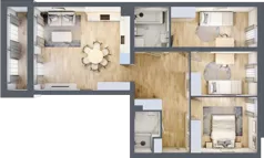 4 pokoje, mieszkanie 85,30 m², piętro 2, oferta nr F1/B/15, Orawska Vita III, Wrocław, Ołtaszyn, Krzyki, ul. Orawska