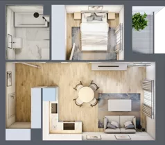 2 pokoje, mieszkanie 37,92 m², parter, oferta nr F2/G/02, Orawska Vita III, Wrocław, Ołtaszyn, Krzyki, ul. Orawska