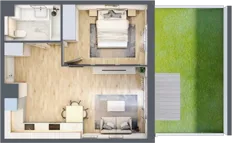 2 pokoje, mieszkanie 40,99 m², piętro 2, oferta nr 024/8, Aleje Praskie VIII, Warszawa, Praga Południe, Kamionek, ul. Podskarbińska