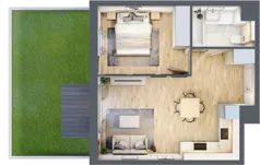 2 pokoje, mieszkanie 38,36 m², piętro 2, oferta nr 117/8, Aleje Praskie VIII, Warszawa, Praga Południe, Kamionek, ul. Podskarbińska