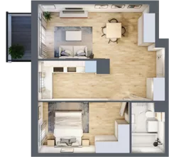 2 pokoje, mieszkanie 48,84 m², piętro 4, oferta nr 089/8, Aleje Praskie VIII, Warszawa, Praga Południe, Kamionek, ul. Podskarbińska