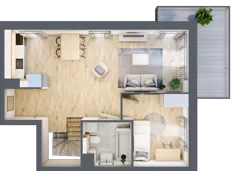 3 pokoje, mieszkanie 61,45 m², piętro 2, oferta nr BA0202, Viva Cité, Warszawa, Bemowo, Chrzanów, ul. Podgrodzie