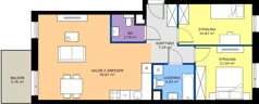 3 pokoje, mieszkanie 67,38 m², piętro 2, oferta nr BC0201, Viva Cité, Warszawa, Bemowo, Chrzanów, ul. Podgrodzie