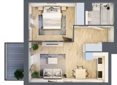 2 pokoje, mieszkanie 39,26 m², piętro 3, oferta nr BE0303, Viva Cité, Warszawa, Bemowo, Chrzanów, ul. Podgrodzie