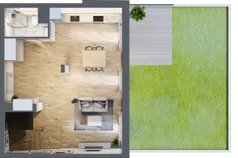 1 pokój, mieszkanie 79,74 m², parter, oferta nr BE0001, Viva Cité, Warszawa, Bemowo, Chrzanów, ul. Podgrodzie
