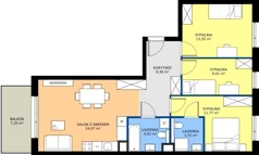 4 pokoje, mieszkanie 75,85 m², piętro 2, oferta nr BB0201, Viva Cité, Warszawa, Bemowo, Chrzanów, ul. Podgrodzie