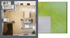 1 pokój, mieszkanie 58,16 m², parter, oferta nr BE0002, Viva Cité, Warszawa, Bemowo, Chrzanów, ul. Podgrodzie