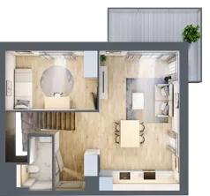 3 pokoje, mieszkanie 72,09 m², piętro 2, oferta nr BA0201, Viva Cité, Warszawa, Bemowo, Chrzanów, ul. Podgrodzie