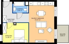 2 pokoje, mieszkanie 48,26 m², piętro 2, oferta nr BE0202, Viva Cité, Warszawa, Bemowo, Chrzanów, ul. Podgrodzie