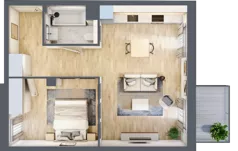 2 pokoje, mieszkanie 48,26 m², piętro 2, oferta nr BE0202, Viva Cité, Warszawa, Bemowo, Chrzanów, ul. Podgrodzie