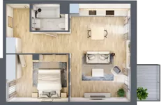 2 pokoje, mieszkanie 48,26 m², piętro 2, oferta nr BH0202, Viva Cité, Warszawa, Bemowo, Chrzanów, ul. Podgrodzie