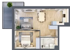 2 pokoje, mieszkanie 45,25 m², piętro 3, oferta nr BH0304, Viva Cité, Warszawa, Bemowo, Chrzanów, ul. Podgrodzie