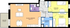 3 pokoje, mieszkanie 67,38 m², piętro 3, oferta nr BF0301, Viva Cité, Warszawa, Bemowo, Chrzanów, ul. Podgrodzie