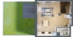 1 pokój, mieszkanie 56,48 m², parter, oferta nr AA0004, Viva Cité etap II, Warszawa, Bemowo, Chrzanów, ul. Podgrodzie