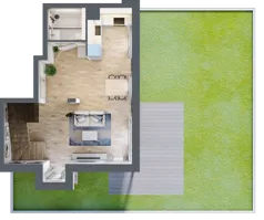 1 pokój, mieszkanie 62,64 m², parter, oferta nr AB0001, Viva Cité etap II, Warszawa, Bemowo, Chrzanów, ul. Podgrodzie