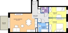 3 pokoje, mieszkanie 65,75 m², piętro 3, oferta nr AC0307, Viva Cité etap II, Warszawa, Bemowo, Chrzanów, ul. Podgrodzie