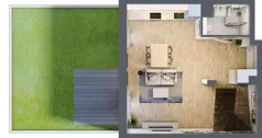 1 pokój, mieszkanie 57,43 m², parter, oferta nr AC0006, Viva Cité etap II, Warszawa, Bemowo, Chrzanów, ul. Podgrodzie