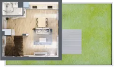 1 pokój, mieszkanie 56,42 m², parter, oferta nr AE0005, Viva Cité etap II, Warszawa, Bemowo, Chrzanów, ul. Podgrodzie