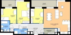 4 pokoje, mieszkanie 111,24 m², piętro 5, oferta nr AA.05.06, Ptasia Vita, Poznań, Grunwald, Grunwald Południe, ul. Ptasia 32