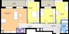 4 pokoje, mieszkanie 108,41 m², piętro 5, oferta nr AB.05.04, Ptasia Vita, Poznań, Grunwald, Grunwald Południe, ul. Ptasia 32
