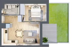 2 pokoje, mieszkanie 41,94 m², piętro 1, oferta nr AA0104/4, M Bemowo 4, Warszawa, Bemowo, Chrzanów, ul. Szeligowska