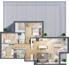 4 pokoje, mieszkanie 107,80 m², piętro 1, oferta nr AA0103/4, M Bemowo 4, Warszawa, Bemowo, Chrzanów, ul. Szeligowska