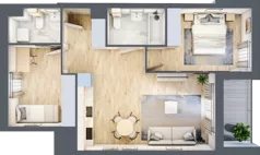 3 pokoje, mieszkanie 58,30 m², piętro 2, oferta nr AB0204/4, M Bemowo 4, Warszawa, Bemowo, Chrzanów, ul. Szeligowska