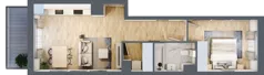 2 pokoje, mieszkanie 44,60 m², piętro 3, oferta nr BB0303/4, M Bemowo 4, Warszawa, Bemowo, Chrzanów, ul. Szeligowska