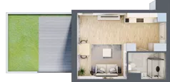 1 pokój, mieszkanie 26,06 m², parter, oferta nr BA0003/4, M Bemowo 4, Warszawa, Bemowo, Chrzanów, ul. Szeligowska