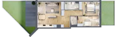3 pokoje, mieszkanie 68,97 m², parter, oferta nr BC0001/4, M Bemowo 4, Warszawa, Bemowo, Chrzanów, ul. Szeligowska