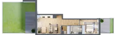 2 pokoje, mieszkanie 44,60 m², parter, oferta nr BB0003/4, M Bemowo 4, Warszawa, Bemowo, Chrzanów, ul. Szeligowska