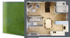 4 pokoje, mieszkanie 68,99 m², parter, oferta nr B3.00.01, Południe Vita etap IV, Gdańsk, Orunia Górna-Gdańsk Południe, ul. Kazimierza Wielkiego 