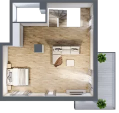 4 pokoje, mieszkanie 106,50 m², parter, oferta nr B3.00.08, Południe Vita etap IV, Gdańsk, Orunia Górna-Gdańsk Południe, ul. Kazimierza Wielkiego 