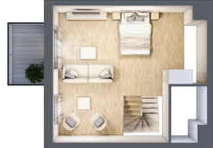 3 pokoje, mieszkanie 63,20 m², parter, oferta nr B3.00.02, Południe Vita etap IV, Gdańsk, Orunia Górna-Gdańsk Południe, ul. Kazimierza Wielkiego 