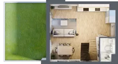 3 pokoje, mieszkanie 63,20 m², parter, oferta nr B3.00.10, Południe Vita etap IV, Gdańsk, Orunia Górna-Gdańsk Południe, ul. Kazimierza Wielkiego 