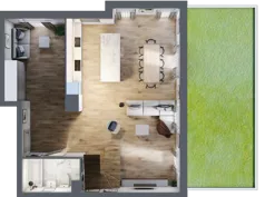 5 pokoi, mieszkanie 127,72 m², parter, oferta nr B6.00.04, Południe Vita etap IV, Gdańsk, Orunia Górna-Gdańsk Południe, ul. Kazimierza Wielkiego 