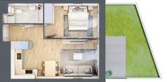 2 pokoje, mieszkanie 38,94 m², piętro 1, oferta nr M1/1/1/12, Przy Parku Vita II etap, Wrocław, Tarnogaj, Krzyki, ul. Międzyleska 2