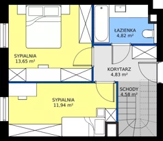 3 pokoje, mieszkanie 76,21 m², piętro 2, oferta nr A/KL2/2/12, Podhalańska Vita, Wrocław, Żerniki, Złotniki, ul. Podhalańska