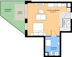 1 pokój, mieszkanie 37,59 m², parter, oferta nr 095/7, Aleje Praskie VII, Warszawa, Praga Południe, Kamionek, ul. Podskarbińska/ Iławska