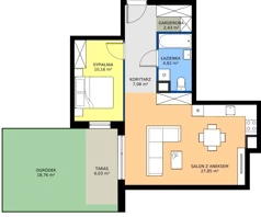 2 pokoje, mieszkanie 52,14 m², parter, oferta nr 052/7, Aleje Praskie VII, Warszawa, Praga Południe, Kamionek, ul. Podskarbińska/ Iławska
