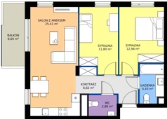 3 pokoje, mieszkanie 64,06 m², piętro 3, oferta nr 124/7, Aleje Praskie VII, Warszawa, Praga Południe, Kamionek, ul. Podskarbińska/ Iławska