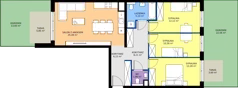 4 pokoje, mieszkanie 81,79 m², parter, oferta nr D.247, Centralna Vita etap III, Kraków, Czyżyny, ul. Ciesielskiego